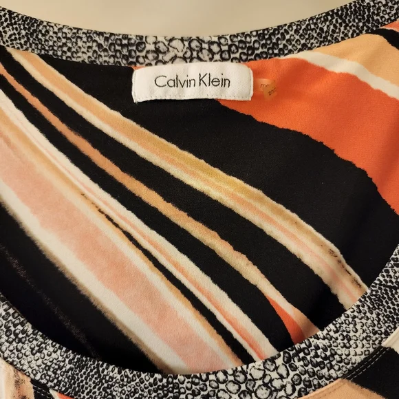 CALVIN KLEIN - ¾ Sleeve Multicolor Dress - Picture 3 of 4